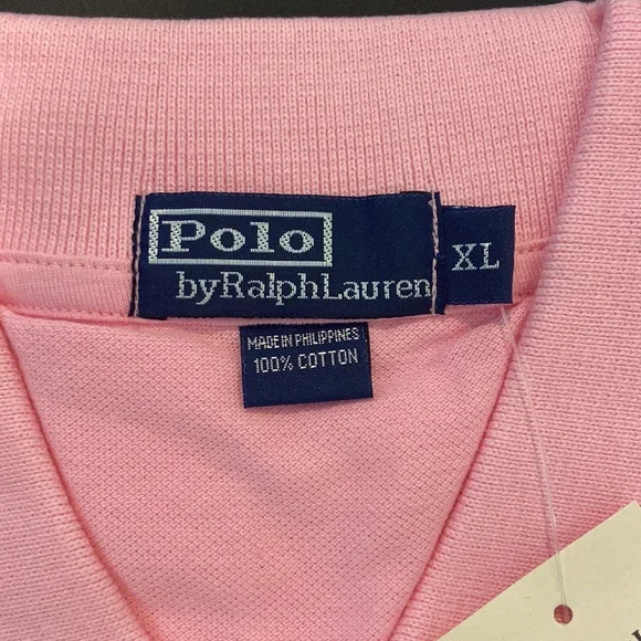 NEW Pink Ralph Lauren POLO Shirt Men's Short Sleeve Sz. XL,S,M - Picture 6 of 9